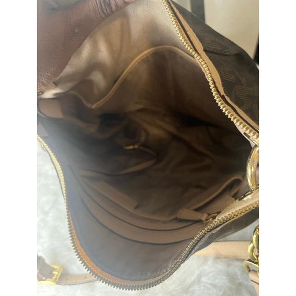 Michael kors Bedford Jet Set Brown Convertible Shoulder Bag with Crossbody strap - Picture 7 of 13